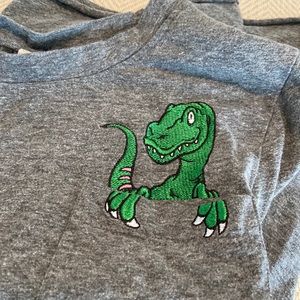 Dinosaur pocket cropped tshirt